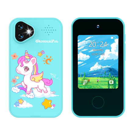 Kids Smart Phone Toy Dual Camera 1080P HD Educational Game Music Player Safe Mode Early Learning Toy Birthday Gift For Boys Girl