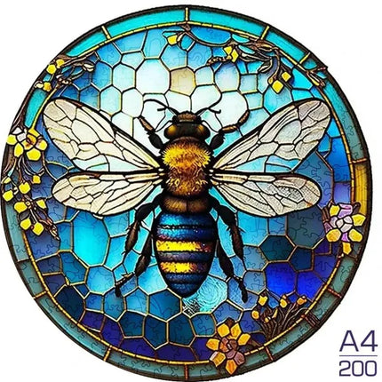 Sunflower Butterfly Jigsaw Wood Puzzle, Difficult To Play Irregular Animal Fragment Puzzle, for Adults Relieve Stress  Gift