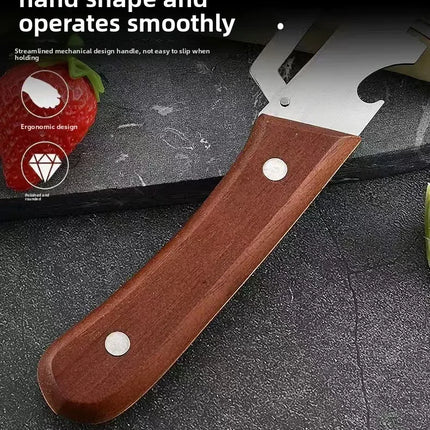 Kitchen Fruit Vegetable Processing Tool Peeler Stainless Steel Paring Knife Ergonomic Handle Portable Gadget for Daily Cooking