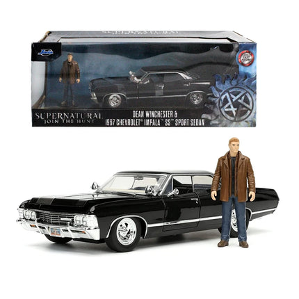 JADA Toys Supernatural 1967 Chevrolet Impala Sport Sedan 1:24 Scale Die-Cast Model JD32250
