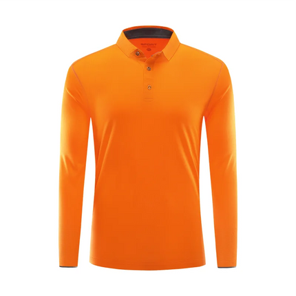 Fashion Long Sleeve Quick-drying Sports Polo Shirt Custom Logo Print Embroidery Breathable Summer Men And Women Tops S-6XL 2025