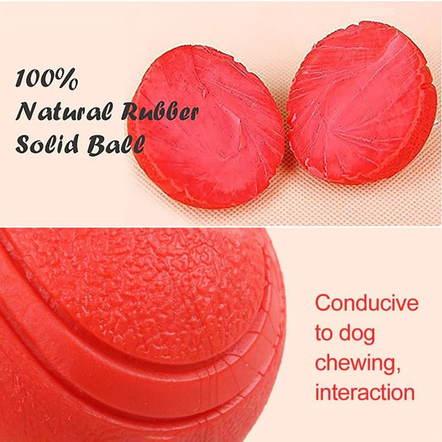 Pet Solid Elastic Toy Ball Cat/Dog Toy Ball 5/6/7CM Rubber Bite Resistant Dog Outdoor Training Tool Pet Teeth Cleaning Supplies