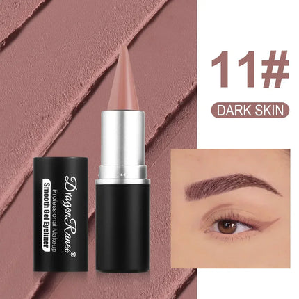 Matte Eyeliner Cream Texture Eyeliner Easy Coloring Sweat Proof High Pier Pencil Long Lasting Black White Green Eye Liner Makeup
