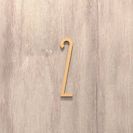 On The Door Extra Apartment Floating Exterior House Metal Building 3D Digits Number Art Nordic Home Decor Wall Sticker Acrylic