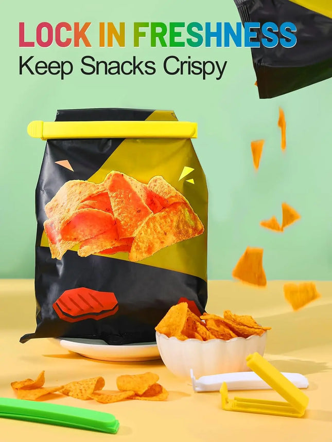 38 PCS Colorful Chip Clips - 4 Sizes Good Sealing Bag Clips for Food Snack Storage, Keeps Coffee, Bread, Cookies Fresh