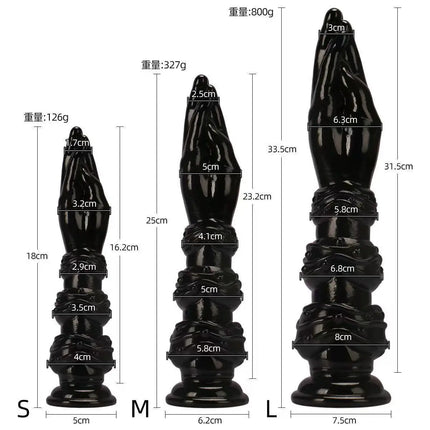 2026 New Huge Simulation Hand Fist Dildo Anal Plug Female Male Gay Hand Touching G-spot Vaginal Anal Dilator Sucker Sex Toy