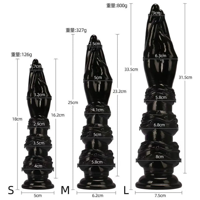 2026 New Huge Simulation Hand Fist Dildo Anal Plug Female Male Gay Hand Touching G-spot Vaginal Anal Dilator Sucker Sex Toy