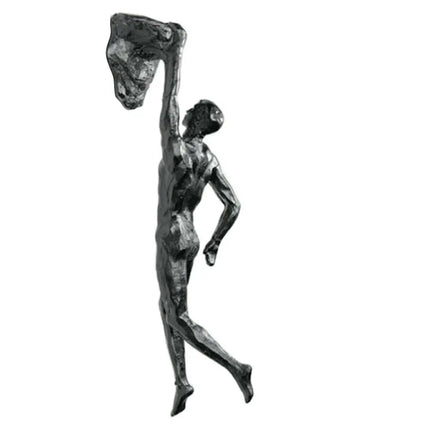Athlete Rock Climbing Resin Background Wall Hanging Decoration, Sculpture Statue, Retro Figures, Present Decor New 2023