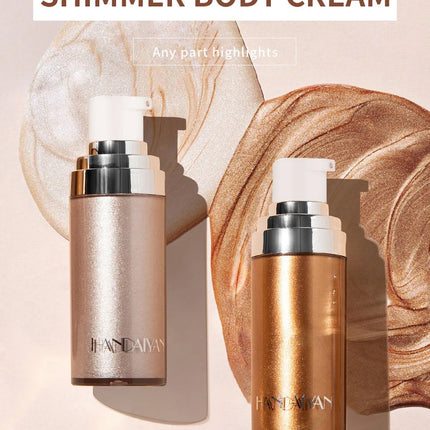Liquid Highlighter Makeup Smooth Shine Shimmer Glitter Body Highlighter Liquid Cream Foundation Long Lasting Body Cosmetics