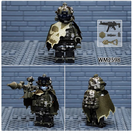 WM6147 WM6168 WM6169 Military Series SWAT Special Forces Building Block Commando Soldier City Police Cap Mini Action Figure Toys