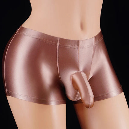 Boxer shorts Men Sexy Elephant Nose Underwear Boxers Homme Fashion Solid Oily men's boxer shorts Boxer Gay Sexy Trunk Panties