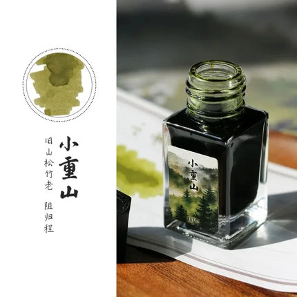 MAJOHN 18/50ml Fountain Pen Ink Cartridge Refill Various Color Glass Bottled Fountain Pen Ink Stationery Office School Supplies