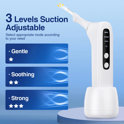 Visible Electric Tonsil Stone Remover Tool Visible Tonsil Stone Removal Kit 3 Suction Modes Tonsil Stone Removal Oral Care