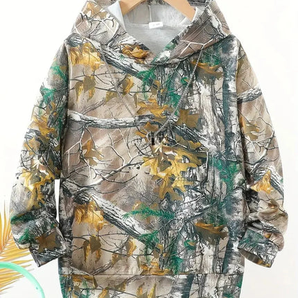 Camouflage Hunting Hoodies Forest Print Boy Clothes Outdoor Sports Long Sleeve Trip Tactical Training Esweatshirt Kids Clothing