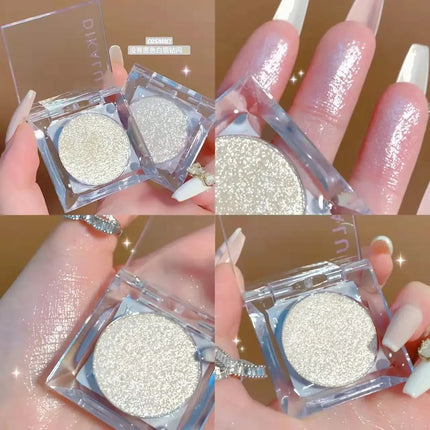 New Space Cowboy Cosmic Highlighter Eyes Glitter Monochrome Eyeshadow Pallete Shimmer Satin Makeup Pallete Shadow Hightlight Kit