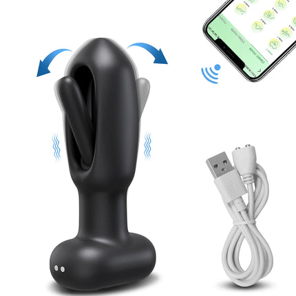 APP Control Prostate Massager Vibrator Wireless Bluetooth Butt Plug for Men Gay Anal Vibrating Female Adult Sex Toys for Couples