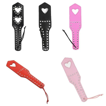 Fetish Spanking Paddle Heart Whips Flirt Slave Bondage Boutique Studded Punk Sex Toys For Women Adult Couples Game