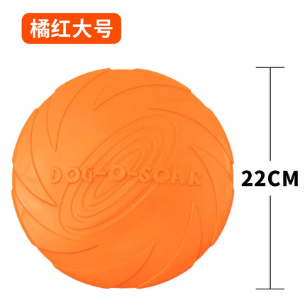 Dog Round Interactive Toys Safety Silicone Flying Discs Wholesale Small Large Dogs Bite Resistant Training Pet Supplier 1PC