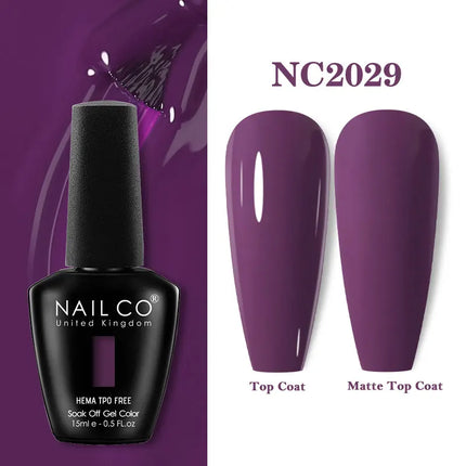 NAILCO 15ml Red Color Series Gel Varnish Coffee Gel Nail Polish Maximalism Reddish Gellak Design Brown Lacquer Nail Art Manicure