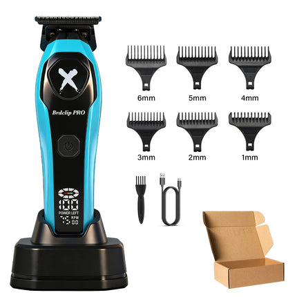 BRDCLIP Professional 7500RPM Barber Hair Clipper Set DLC Blade Base Charger 2-Speed Hair Trimmer Salon Use for Men Shaver