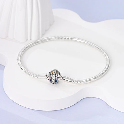 925 Sterling Silver Bracelets 17-20CM Original Leaf Clover Butterfly Heart Bracelet Fit DIY Charms Beads Fashion Women Jewelry