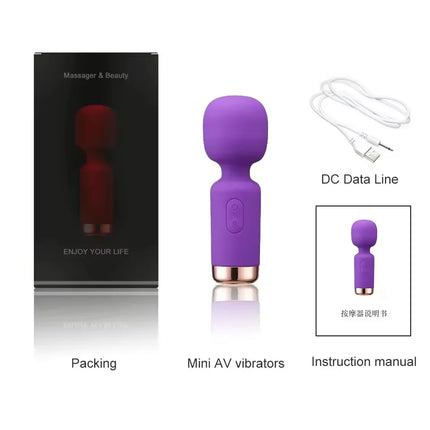 Powerful G-Spot Vibrator for Women Clitoris Stimulator AV Magic-Wand Female Vagin Massager Masturbator Adult Sex Toys Erotic 18+
