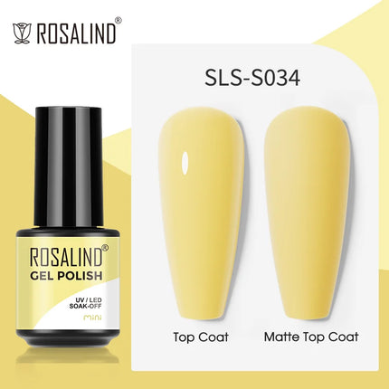 ROSALIND Gel Nail Polish UV Base Top Coat Soff Off Stamping Polish All For Art Manicure Semi Permanant Gel Nail Fast Shipping