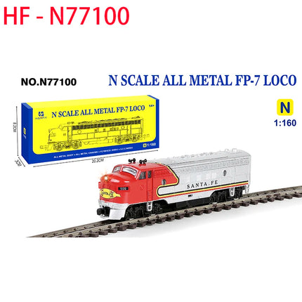 N Scale HF 1:160 ALL METAL FP-7 LOCO Alloy Train Model With Power Classics Adult Souvenir Gift Hobby & Toys