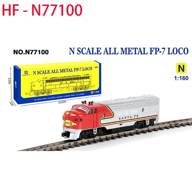 N Scale HF 1:160 ALL METAL FP-7 LOCO Alloy Train Model With Power Classics Adult Souvenir Gift Hobby & Toys