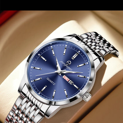 2025 New Top Brand Luxury Men's Wristwatch Waterproof Luminous Date Men's Watches Stainless Steel Quartz 43mm Men's Watch Male Watch