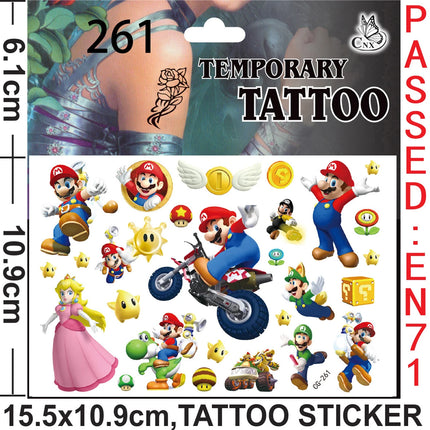 Super Mario Theme Birthday Party Supplies - Favors Gifts Stamps Bracelets Stickers Gift Bag Pinata Fillers Christmas Decoration