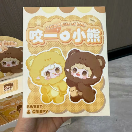 Yooki V4 Takes A Bite Bear Series Plush Blind Box Creative Cute Doll Backpack Pendant Keychain Mysterious Box Surprise Fun Gifts