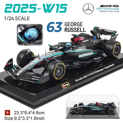 Bburago 1:24 2022~2024 F1 serie various style Red Bull RB19 Gran Premio de Austin SF23 W14 precision model car collection gift