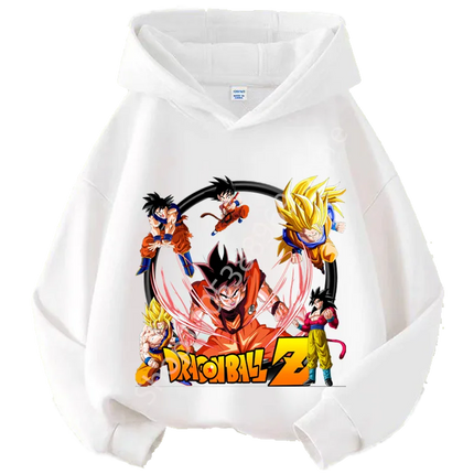 2026 Dragon Ball Chibi Characters Kids Hoodie 100-160 Size 3-12 Years Boys Casual Sporty Children's Sweatshirt
