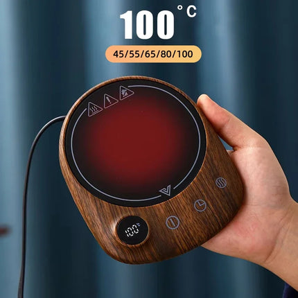 200W Cup Heater Coffee Mug Warmer 100°C Hot Tea Maker Warmer Coaster Heating Pad Hot Plate 5 Gear Cup Heater For Coffee Milk Tea