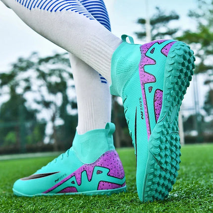 Original Men Football Field Boots Professional Society Indoor Boys Soccer Shoes Match Training Resistant Kids Football Shoes