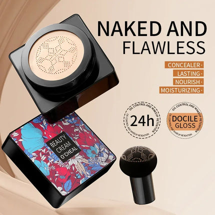 Air Cushion Foundation CC Cream Lightweight Natural Moisturizing Concealer Long Lasting Even Skin Tone Contour Makeup