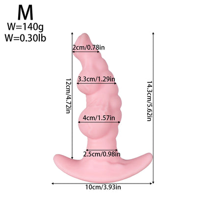 Big Soft Silicone Anal Plug Wearables Portable Butt Plug Dilation Training Expander Dilator Adult Sex Toys for Women Men Gay