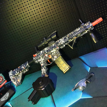 M416 Electric Gel Ball Blaster Toy Gun， Manual/Automatic Mode  , Rechargeable - Suitable for Summer Outdoor Shooting Games