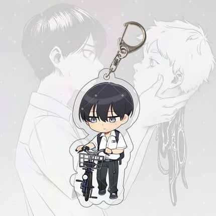 Anime Keychain Hikaru ga Shinda Natsu Hikaru Acrylic Keyring Strap Figure Hanging Accessories Backpack Decoration 6cm, Fan Gift