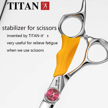 TITAN Professional Hairdresser Scissors Barber Scissors Hair Cutting Thinning Set of 5.5/6.0/6.5/7.0 Inch Japan 440C Steel