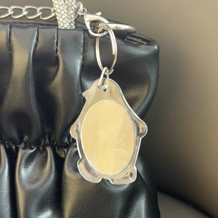 5/30Pcs Transparent Acrylic Keychains Lovely Blank Photo Frame DIY Pendant Fashion Versatile Keychains Couple Anniversary Gift