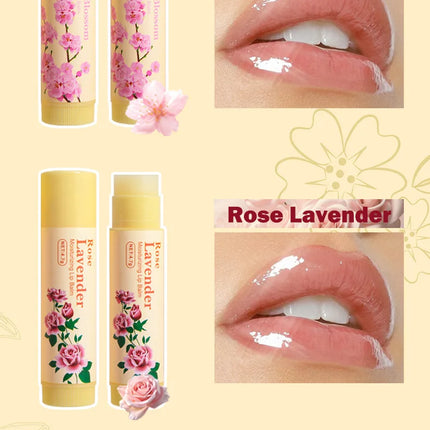 5pcs Lip Balm Set Rose Chrysanthemum Fragrance Moisturizing Lip Mask Lip Care Autumn and Winter Moisturizing Lips Hydrating
