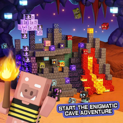 Magnetic Building Blocks Toy Mine World Magnet Castle Blossom Cave Cube Set Brick Cube Christmas Halloween Toys Boy Girl Gift