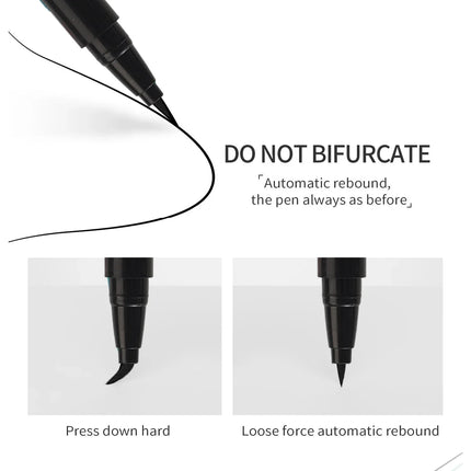 Quick-drying Ultra Thin Black Liquid Eyeliner Pen Waterproof Lasting No Fading Eye Liner Beginner Friendly Eyes Makeup Cosmetics