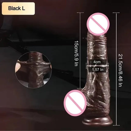 Realistic Dildo for Women Real Skin Silicone Penis Sliding Testicles Suction Cup Dick 18+ Lesbian Sex Toys Strap On Dildos