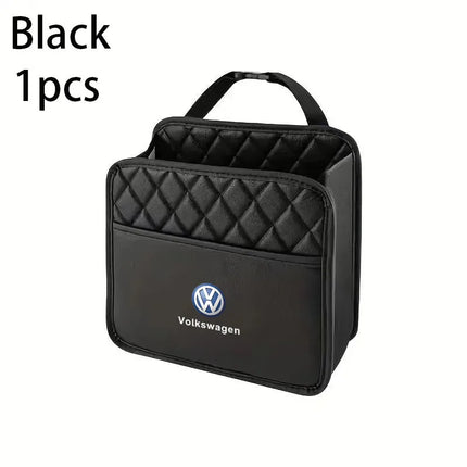 Car Seat Storage Bag Leather Garbage Bag for Volkswagen VW Polo Tiguan Golf 5 7 Jetta Beetle Scirocco Passat B5 B8 MK4