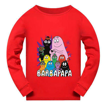 Barbapapa Children Summer Sleepwear Pajamas for Girls Clothes Children's Clothing Child House Clothing Baby Girl Clothes Girls's