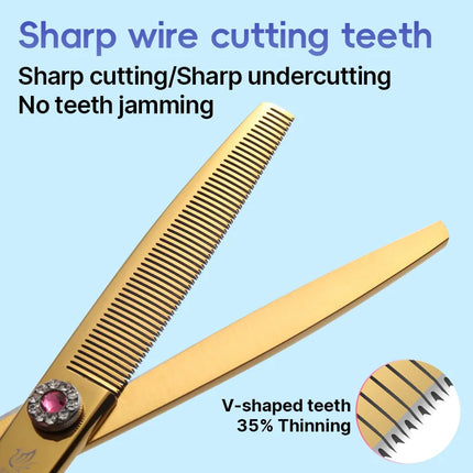 Fenice 6.5/7.0 inch JP440C pet scissors dog grooming scissors thinning scissors shears for animal hair tijeras peluquería canina