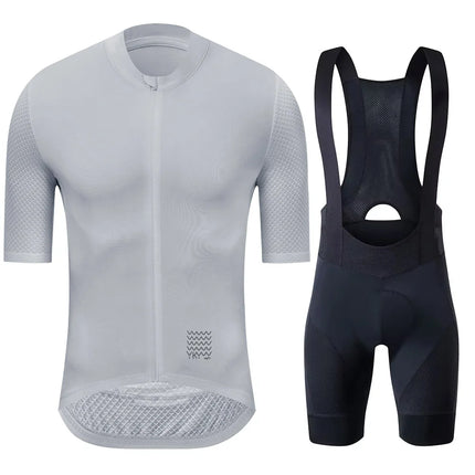 YKYWBIKE Men's Cycling Jersey Set Cycling Bib Shorts Classic MTB Kit Breathable Bike Clothes Bicycle Maillot Cycling Clothing